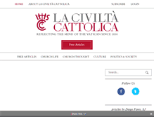 Tablet Screenshot of laciviltacattolica.com